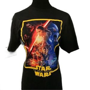 Star Wars | “The Force Awakens” T-Shirt | Galaxy Premiere | Black | 100% Cotton